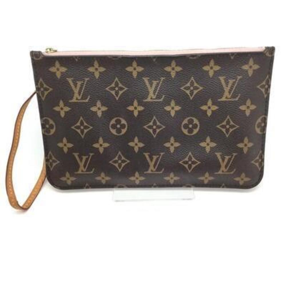 Louis Vuitton Neverfull MM Monogram Pouch Rose Ballerine - Picture 1 of 10